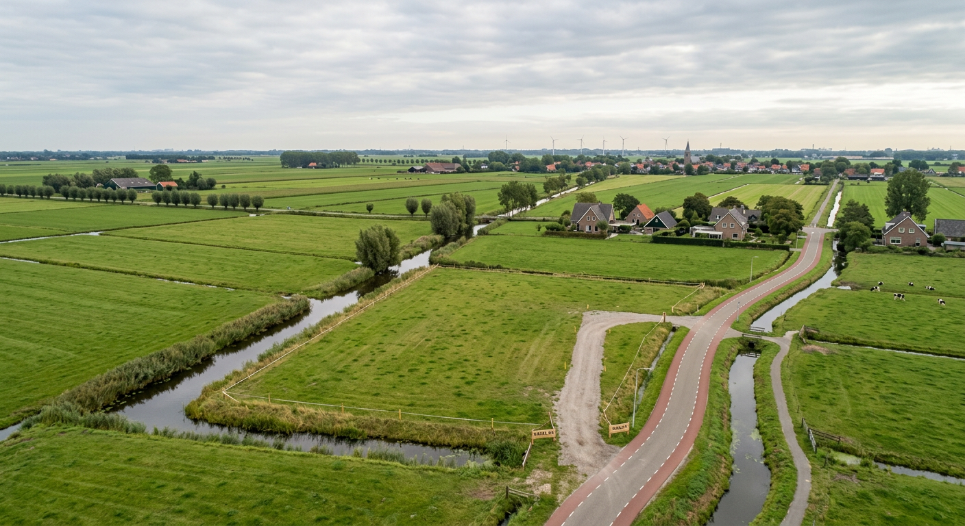 Leeg bouwkavel in Nederland